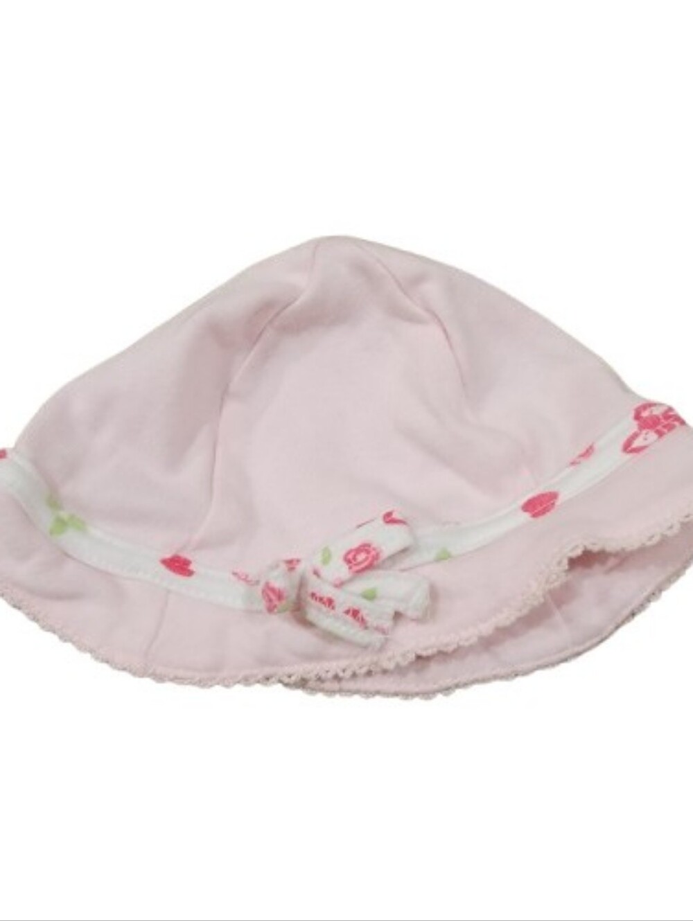Pullover Sun Hat Infant Baby Girls Size 3-6M Pink Beach Summer Hot